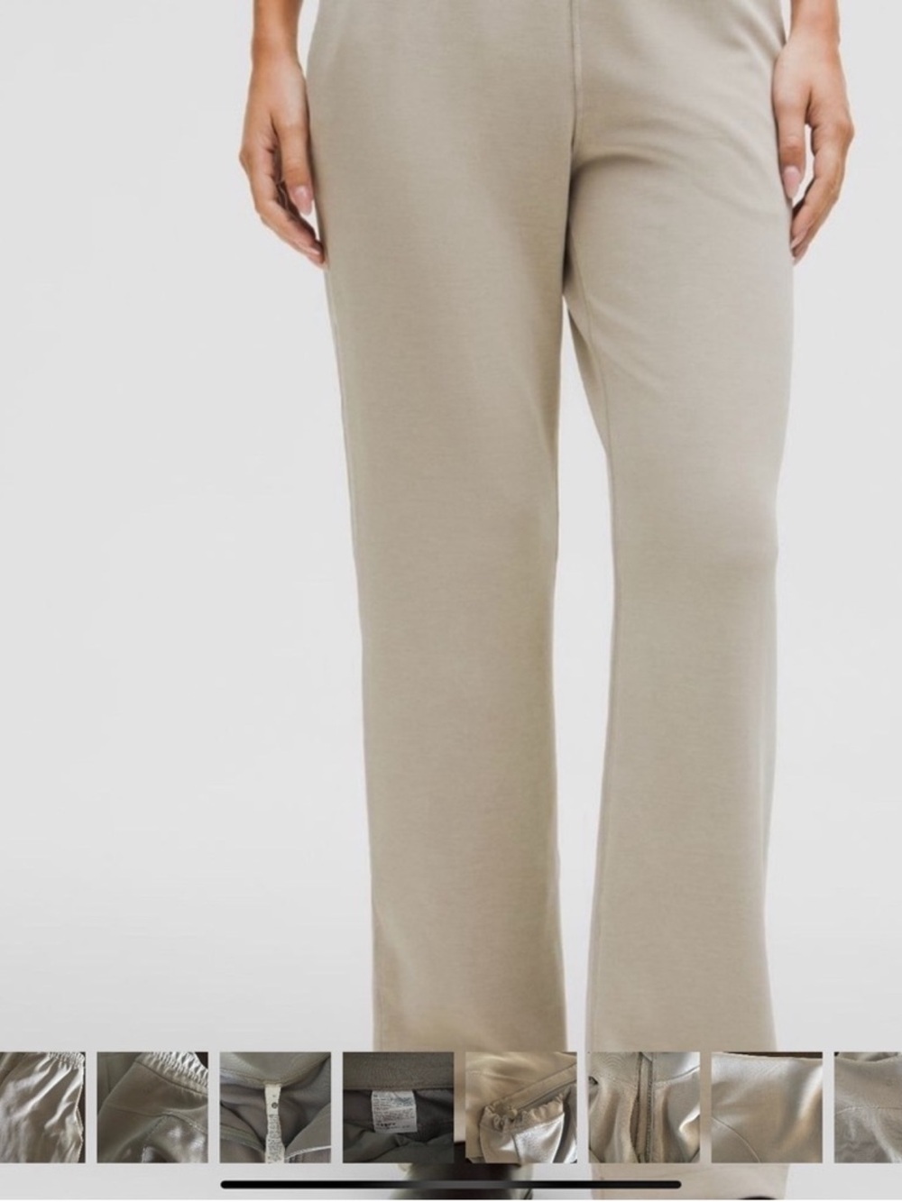 lululemon athletica Wide Leg Pants in Taupe